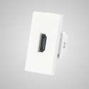 Moduł 1/2, gniazdo HDMI, białe