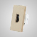 Moduł 1/2, gniazdo HDMI, złote