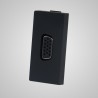Moduł 1/2, gniazdo VGA (15 pin) żeńskie, czarne