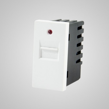 1/2 gniazdo złącze USB, przesłona, lampka sygnalizacyjna, białe