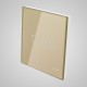 Włączniki dotykowe Touchme: duży panel dotykowy 86x86mm szklany, łącznik potrójny, złoty